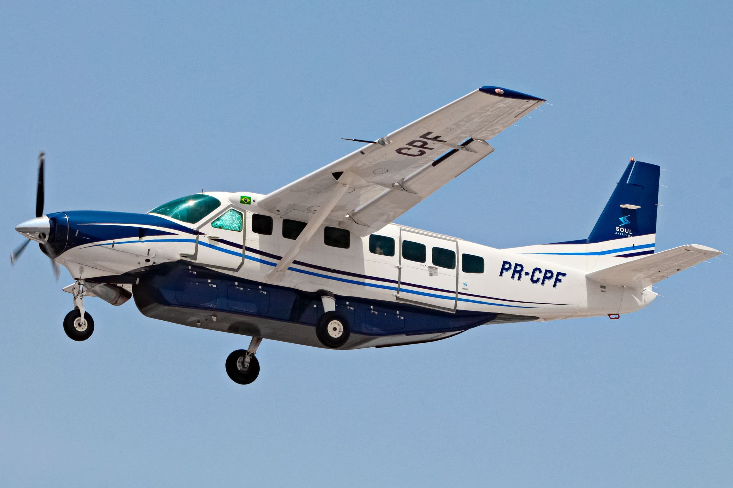 Cessna Caravan da Soul Aviation em voo