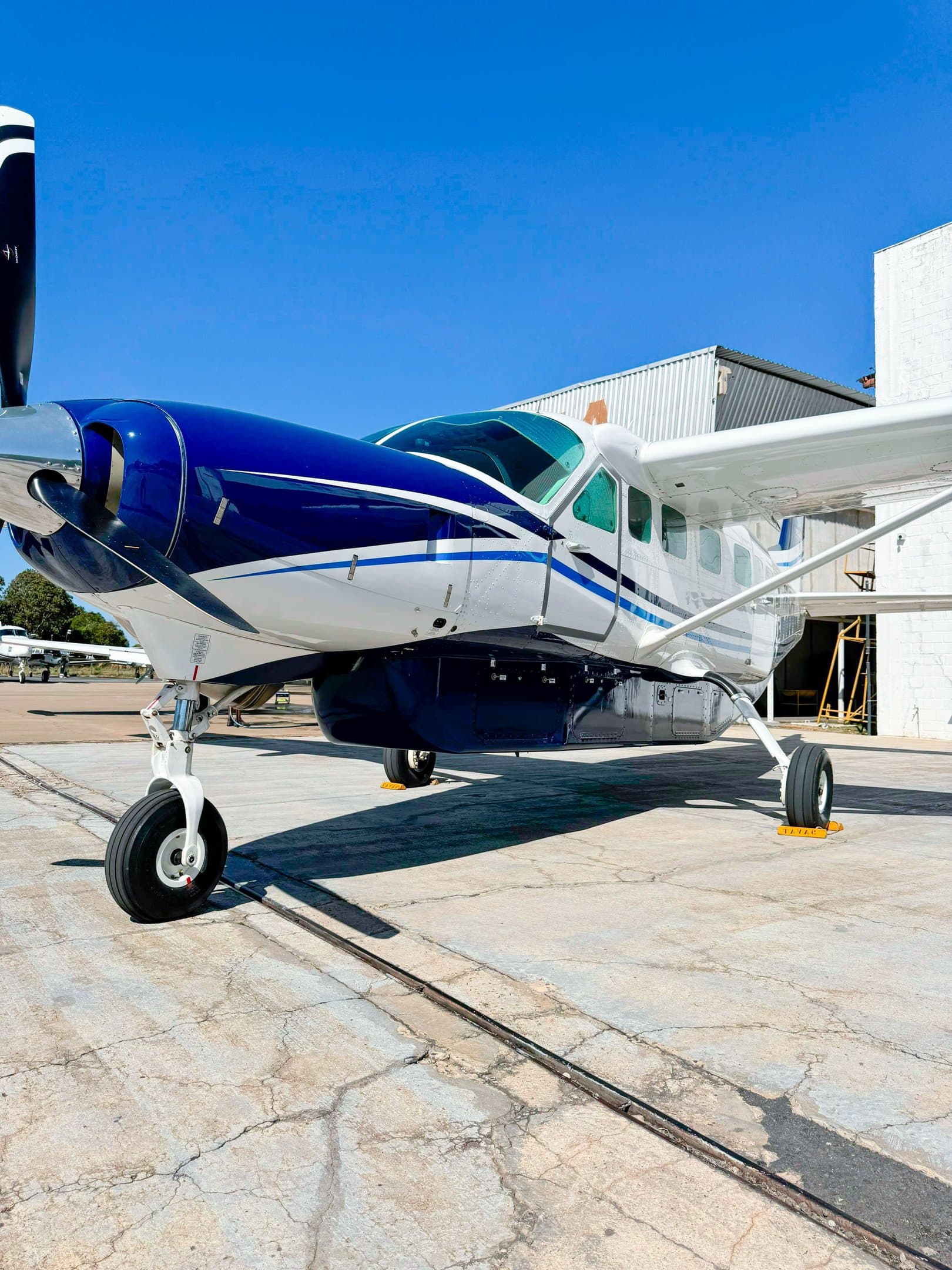 Aeronave Cessna Caravan da Soul Aviation no pátio